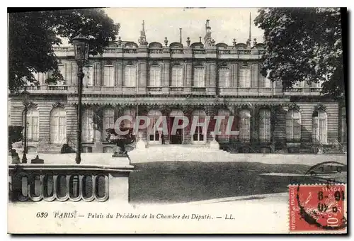 Ansichtskarte AK Paris Palais du President de la Chambre des Deputes