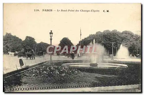 Cartes postales Paris Le Rond Point des Champs Elysees