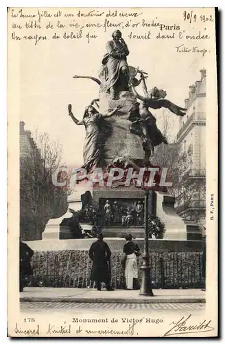 Cartes postales Paris Monument de Victor Hugo