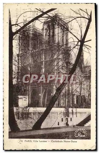 Ansichtskarte AK Paris Ville lumiere Cathedrale Notre Dame