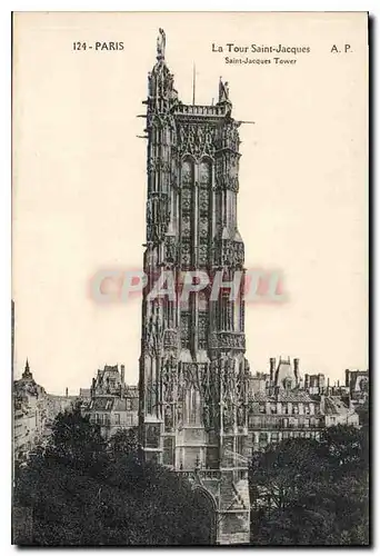 Cartes postales Paris La Tour Saint Jacques