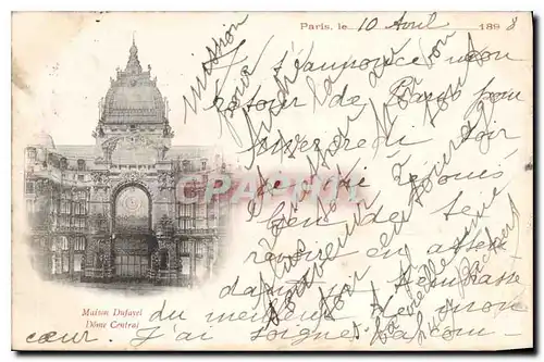 Cartes postales Paris Maison Dufayel Dome central Carte 1898