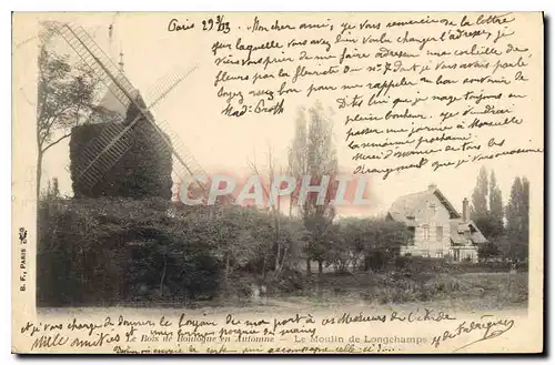 Ansichtskarte AK Paris Le Bois de Boulogne en Automne Moulin a vent