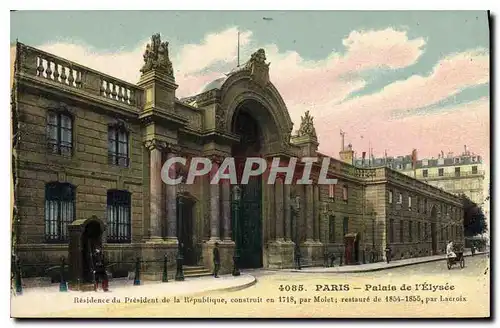 Cartes postales Paris Palais de l'Elysee