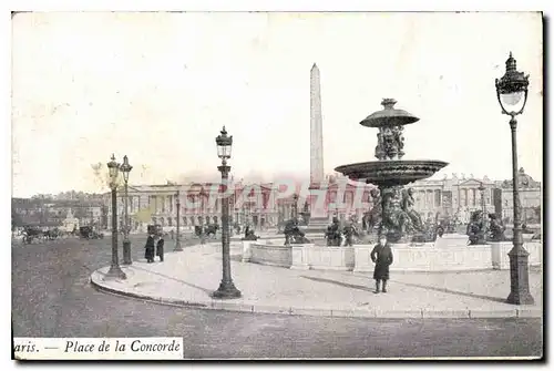 Cartes postales Paris Place de la Concorde