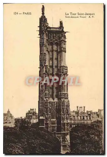 Cartes postales Paris La Tour Saint Jacques