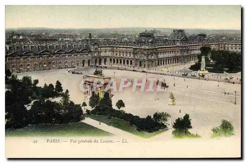 Ansichtskarte AK Paris Vue generale du Louvre