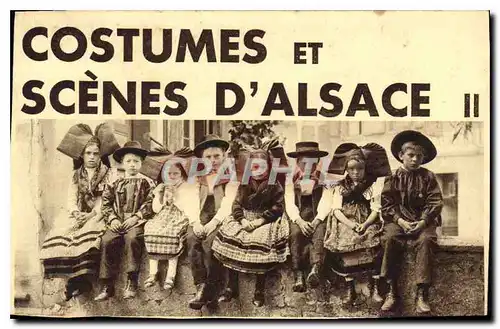 Cartes postales Costumes et Scenes d'Alsace