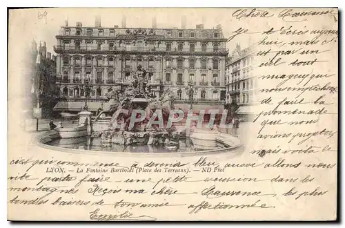 Cartes postales Lyon Fontaine Bartholdi (Place des Terreaux)