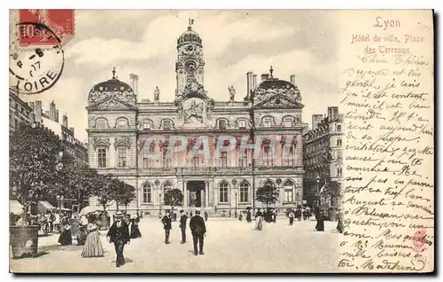 Cartes postales Lyon Hotel de Ville (Place des Terreaux)