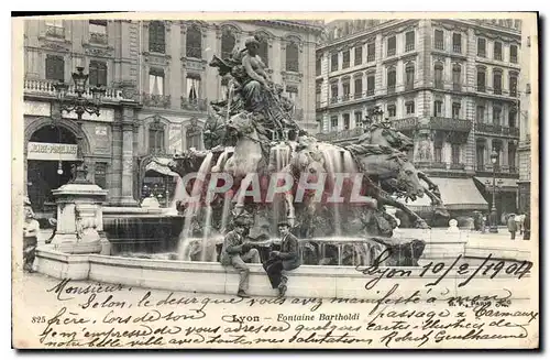 Cartes postales Lyon Fontaine Bartholdi
