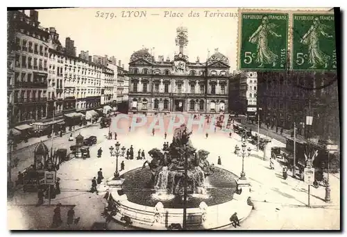 Cartes postales Lyon Place des Terreaux