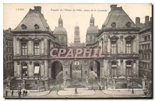 Ansichtskarte AK Lyon Facade de L'Hotel de Ville place de la Comedie