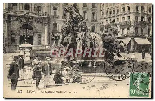 Cartes postales Lyon la Fontaine Bartholdi