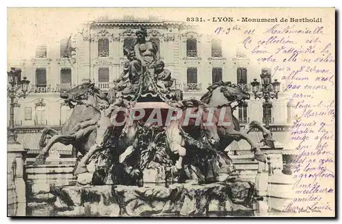 Cartes postales Lyon Monument de Bartholdi