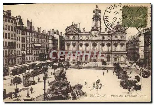 Cartes postales Lyon Place des Terreaux