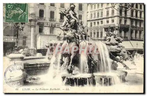 Ansichtskarte AK Lyon La Fontaine Bartholdi