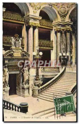 Cartes postales Paris L'Escalier de l'Opera