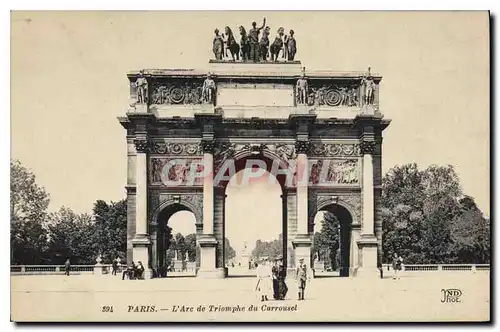 Cartes postales Paris L'Arc de Triomphe du Carrousel