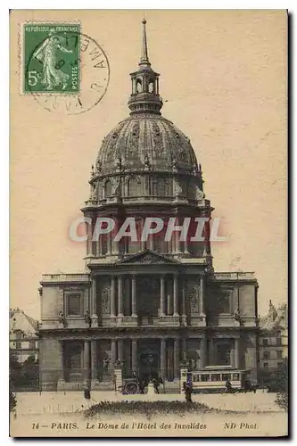 Cartes postales Paris Le Dome de l'Hotel des Invalides