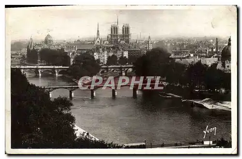 Ansichtskarte AK Paris En flanant La Cite Notre Dame et les ponts