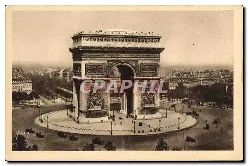 Ansichtskarte AK Paris en flanant L'Arc de Triomphe et la Place de l'Etoile