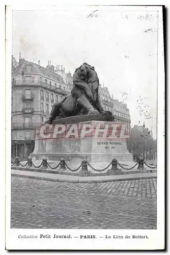 Cartes postales Paris Petit Journal Le Lion de Belfort