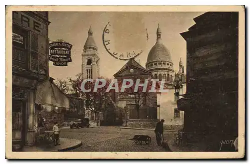 Ansichtskarte AK Paris en flanant Montmartre le Sacre Coeur vu de la Place du Tertre