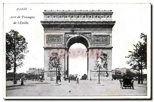 Cartes postales Paris Arc de Triomphe de L'Etoile