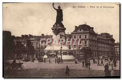 Cartes postales Paris Place de la Republique