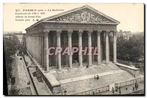 Cartes postales Paris La Madeleine