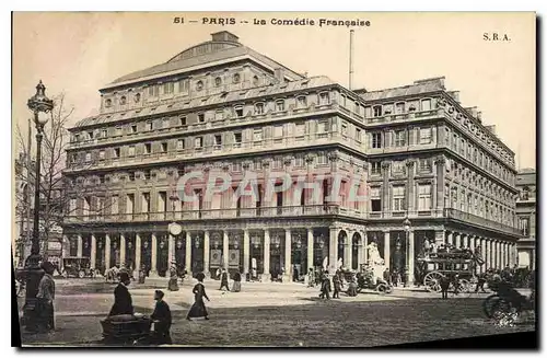 Cartes postales Paris La Comedie Francaise