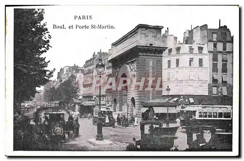 Ansichtskarte AK Paris Boul et Porte St Martin