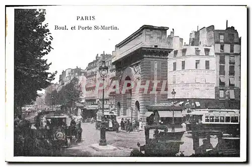 Cartes postales Paris Boul et Porte St Martin