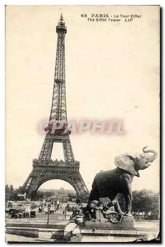 Ansichtskarte AK Paris La Tour Eiffel Elephant