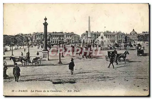 Cartes postales Paris La Place de la Concorde