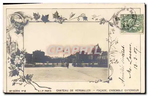 Cartes postales Chateau de Versailles Facade Ensemble exterieur