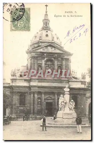 Cartes postales Paris Eglise de la Sorbonne