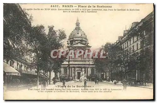 Cartes postales Paris Place de la Sorbonne