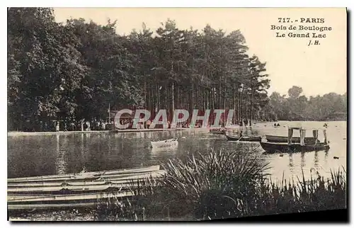 Ansichtskarte AK Paris Bois de Boulogne Le Grand Lac