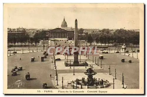 Ansichtskarte AK Paris Place de la Concorde Concord Square