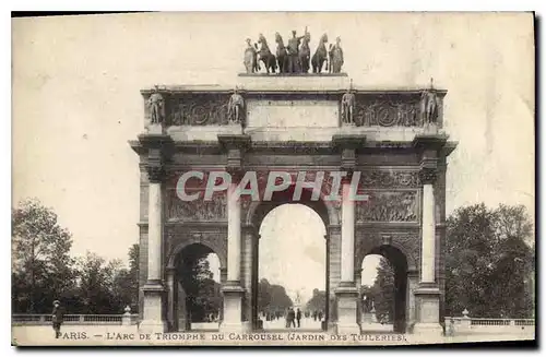 Ansichtskarte AK Paris L'Arc de Triomphe du Carrousel (Jardin des Tuileries)