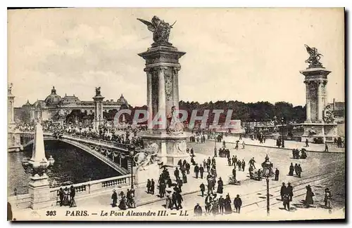 Cartes postales Paris Le Pont Alexandre III