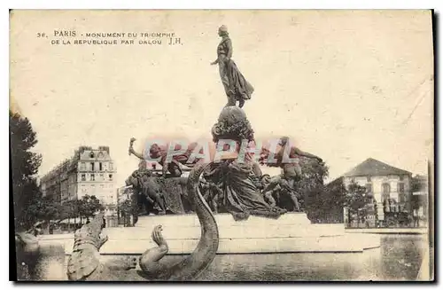 Cartes postales Paris Monument du Triomphe de la Republique par Dalou