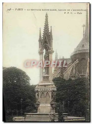 Ansichtskarte AK Paris La Fontaine Sainte Marie Square de l'archeveche