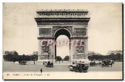 Cartes postales Paris L'Arc de Triomphe