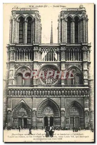 Cartes postales Paris Notre Dame