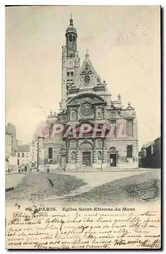 Cartes postales Paris Eglise Saint Etienne du Mont