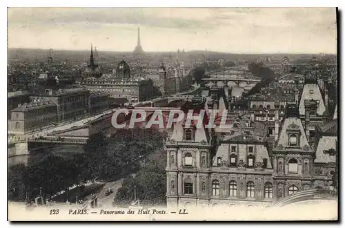 Ansichtskarte AK Paris Panorama des Huit Ponts