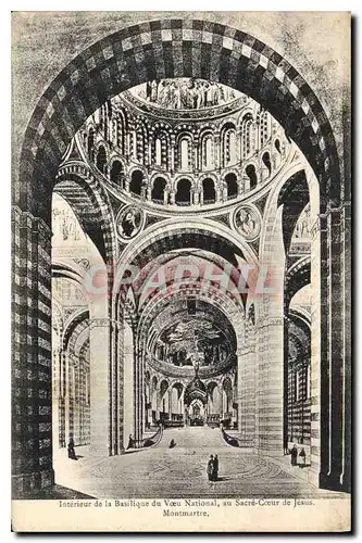 Cartes postales Paris Interieur de la Basilique de Voeu National au Sacre Coeur de Jesus Montmartre